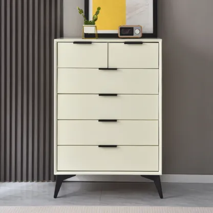 Modern Wood Dressers in Gray for Bedroom 5~7 Drawers Image - 13