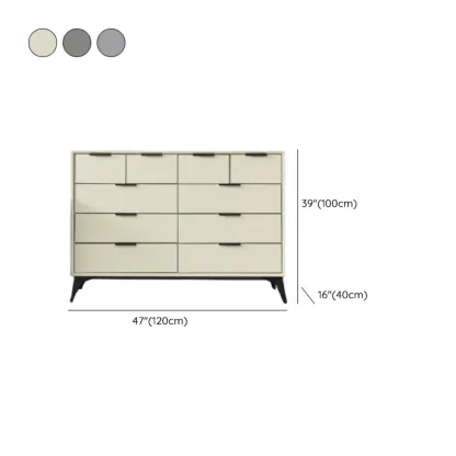 Modern Wood Dressers in Gray for Bedroom 5~7 Drawers #size