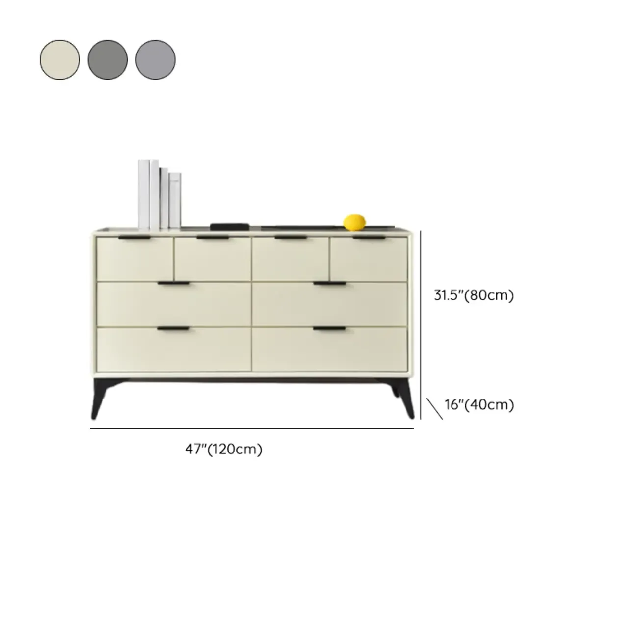 Modern Wood Dressers in Gray for Bedroom 5~7 Drawers Image - 29
