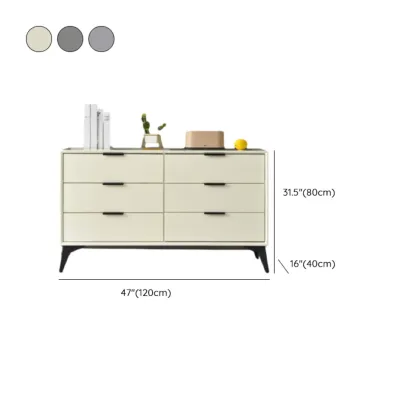 Modern Wood Dressers in Gray for Bedroom 5~7 Drawers Image - 30