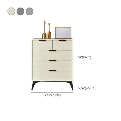 Modern Wood Dressers in Gray for Bedroom 5~7 Drawers Image - 33