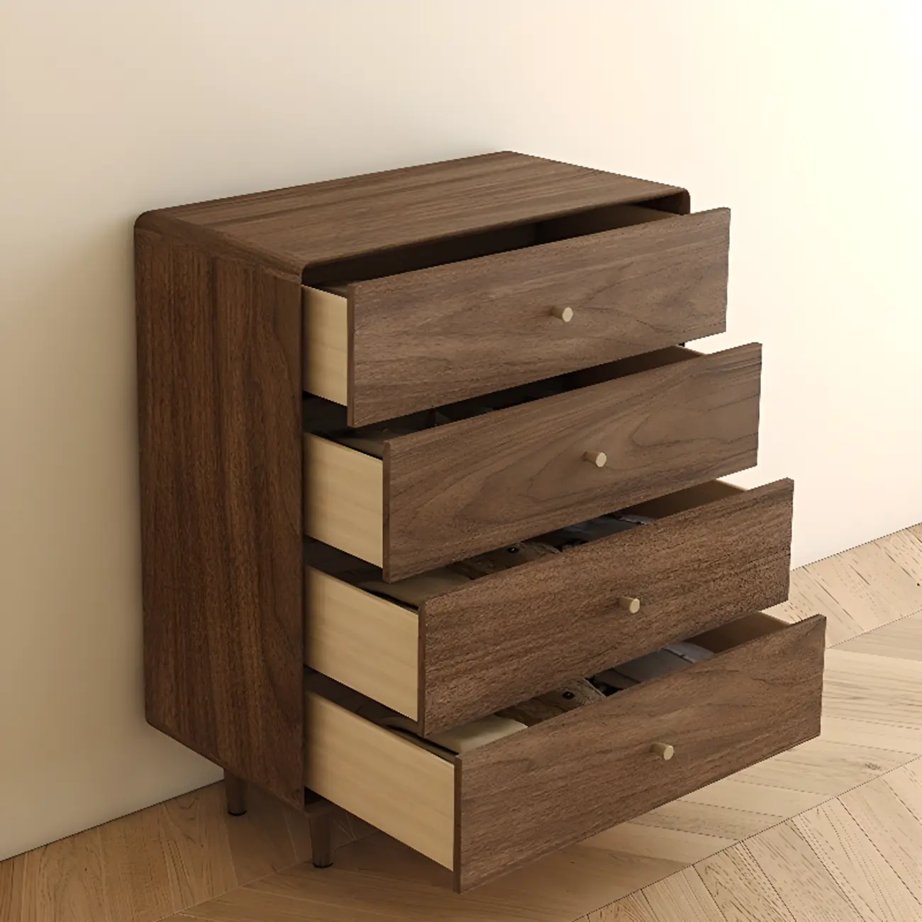 Ordinary Brown Wood Modern Dressers WIth 3~5 Drawers Image - 2 | homeyfad