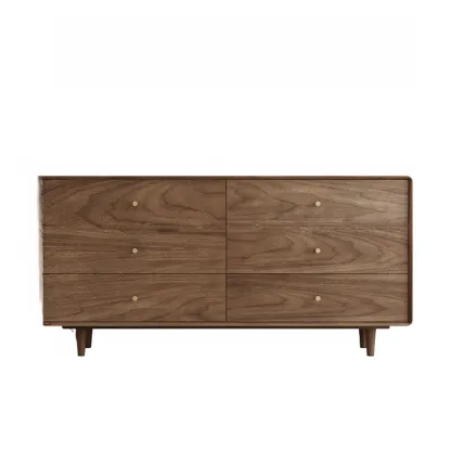Ordinary Brown Wood Modern Dressers WIth 3~5 Drawers Image - 6