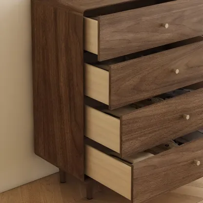 Ordinary Brown Wood Modern Dressers WIth 3~5 Drawers Image - 12