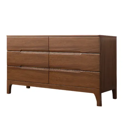 Classic Wooden Dresser with 5-Drawers for Living Room Image - 13
