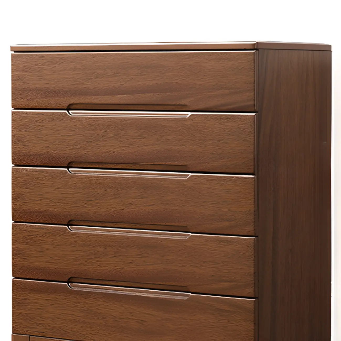 Classic Wooden Dresser with 5-Drawers for Living Room Image - 17 | homeyfad