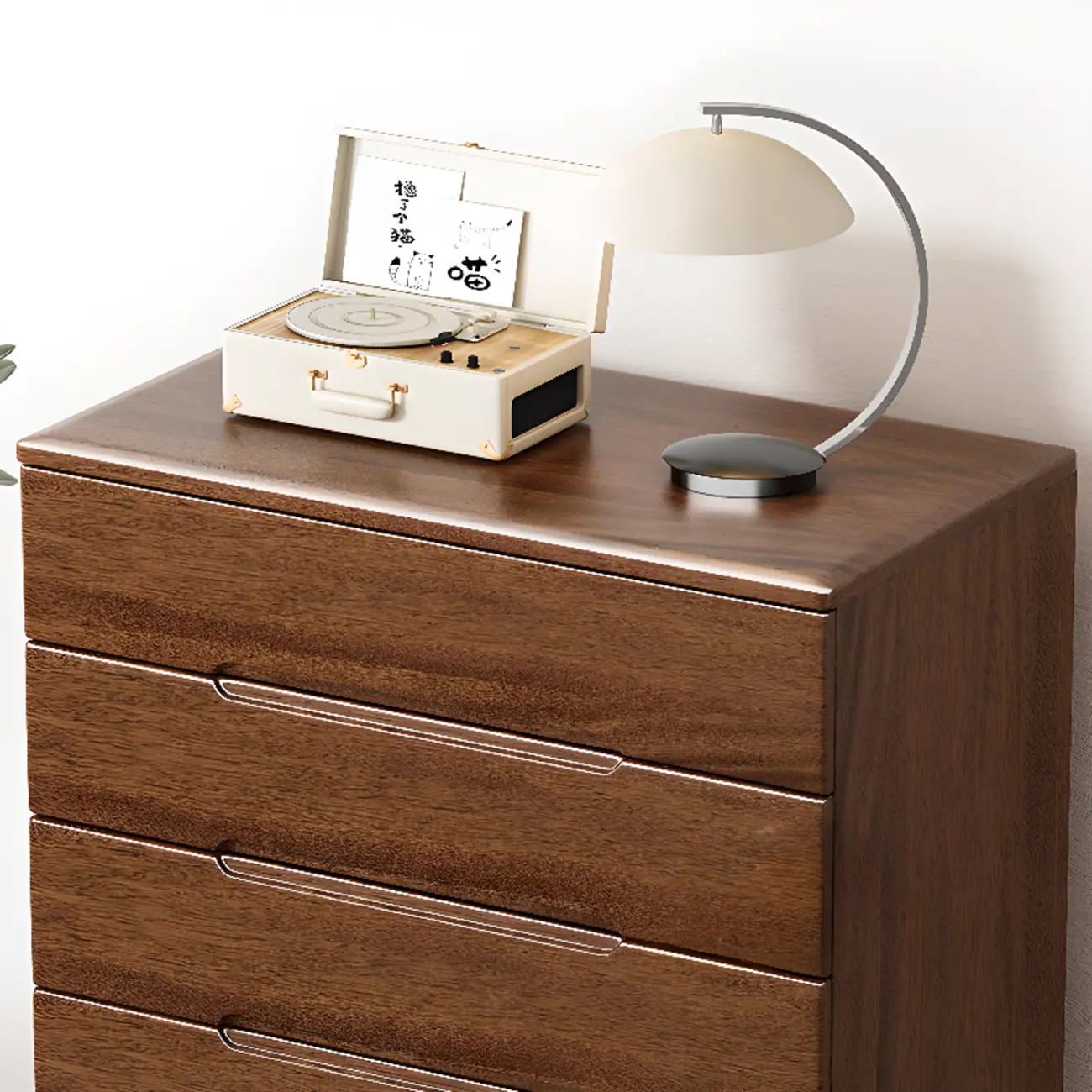 Classic Wooden Dresser with 5-Drawers for Living Room Image - 18 | homeyfad