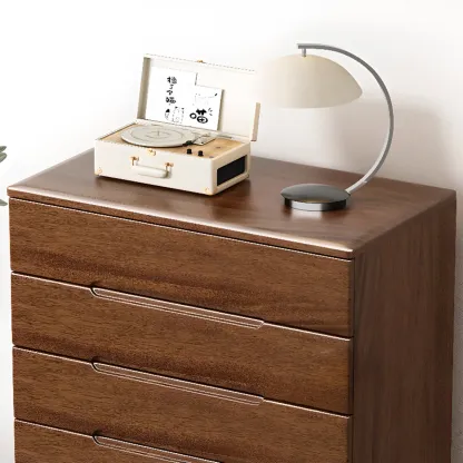 Classic Wooden Dresser with 5-Drawers for Living Room Image - 18