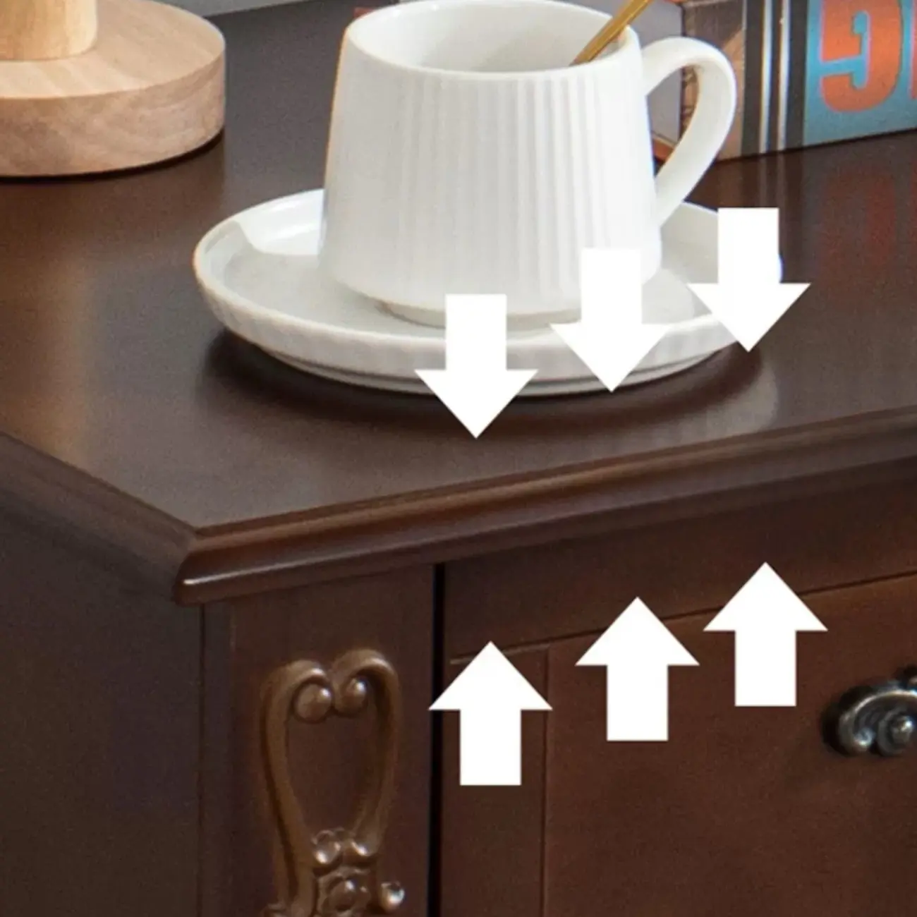 Traditional Wood Chest with 5-Drawers for Bedroom Image - 9 | homeyfad