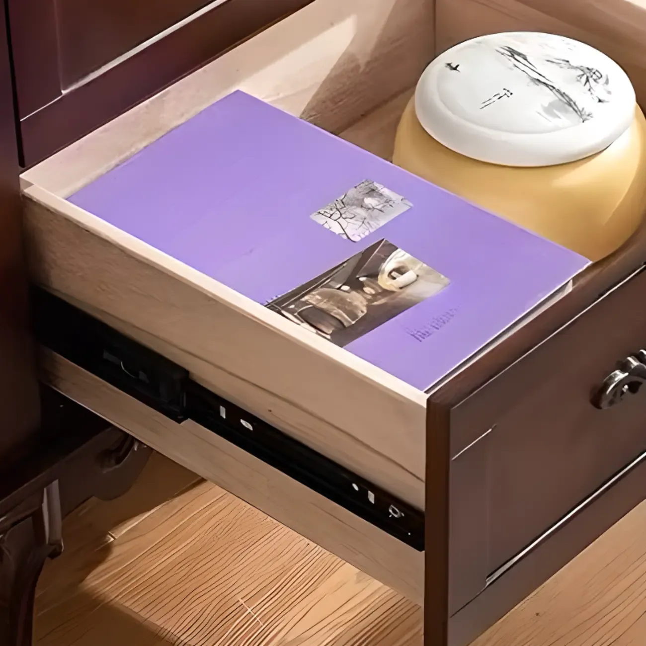 Traditional Wood Chest with 5-Drawers for Bedroom Image - 11