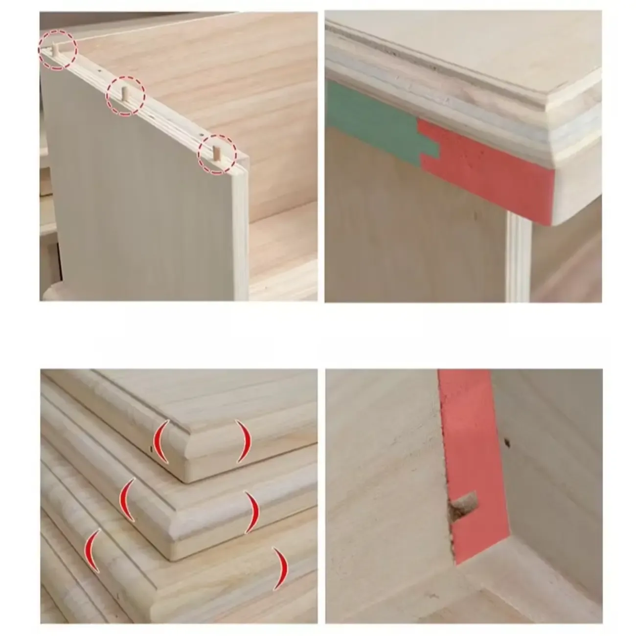 Traditional Wood Chest with 5-Drawers for Bedroom Image - 13