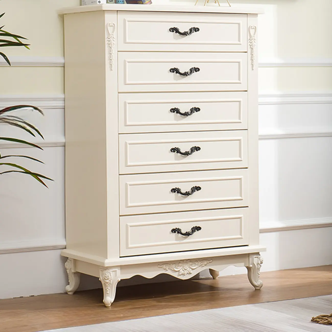 Traditional Wood Chest with 5-Drawers for Bedroom Image - 20 | homeyfad
