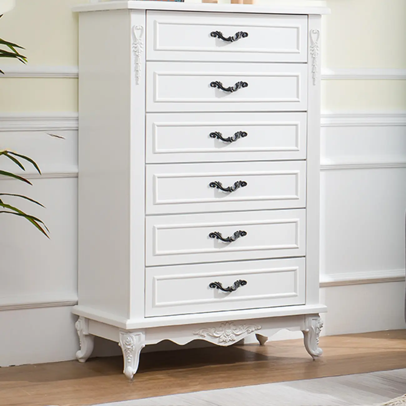 Traditional Wood Chest with 5-Drawers for Bedroom Image - 25 | homeyfad