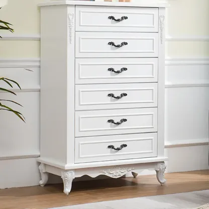 Traditional Wood Chest with 5-Drawers for Bedroom Image - 25