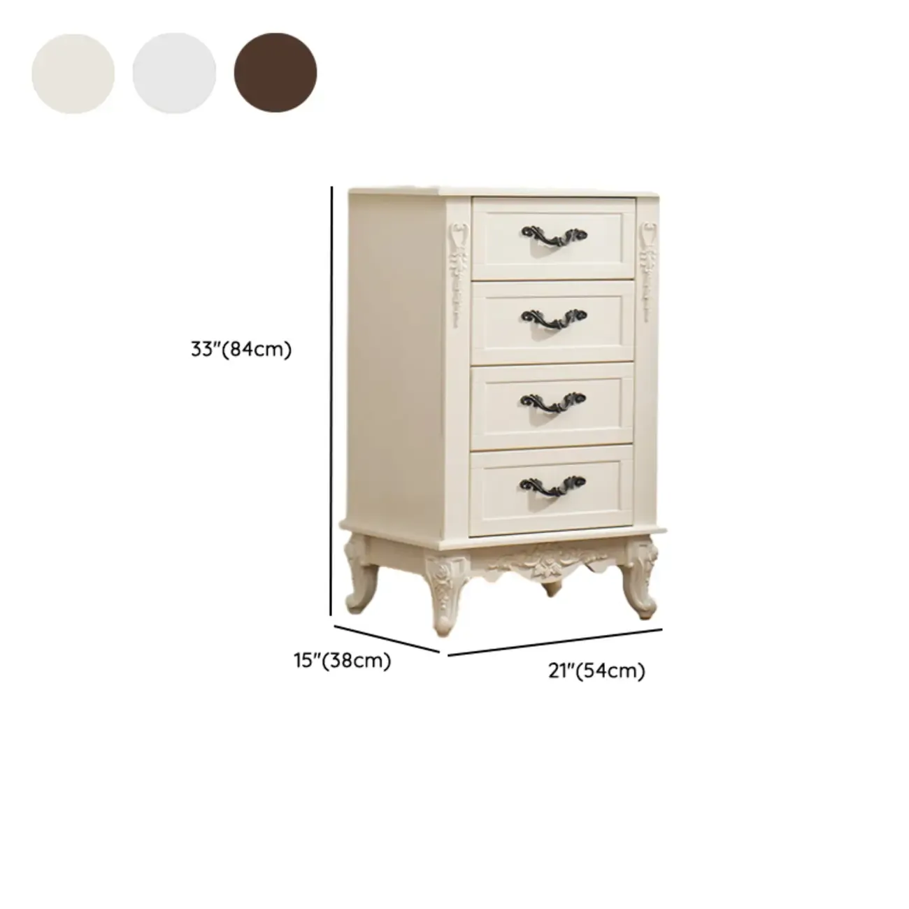 Traditional Wood Chest with 5-Drawers for Bedroom Image - 29