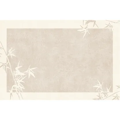 Modish Handmade Faux Cashmere Plants Rectangle Area Rug Image - 5