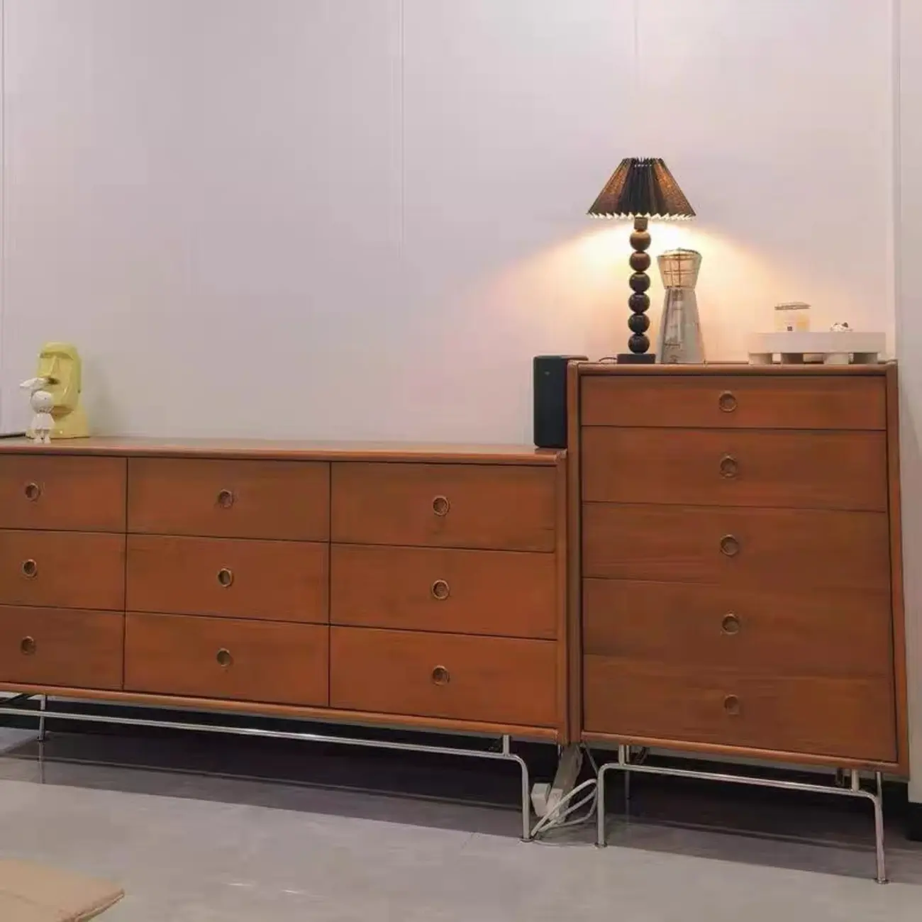 Modern Wood Dresser with Drawers for Bedroom and Restroom Image - 3 | homeyfad