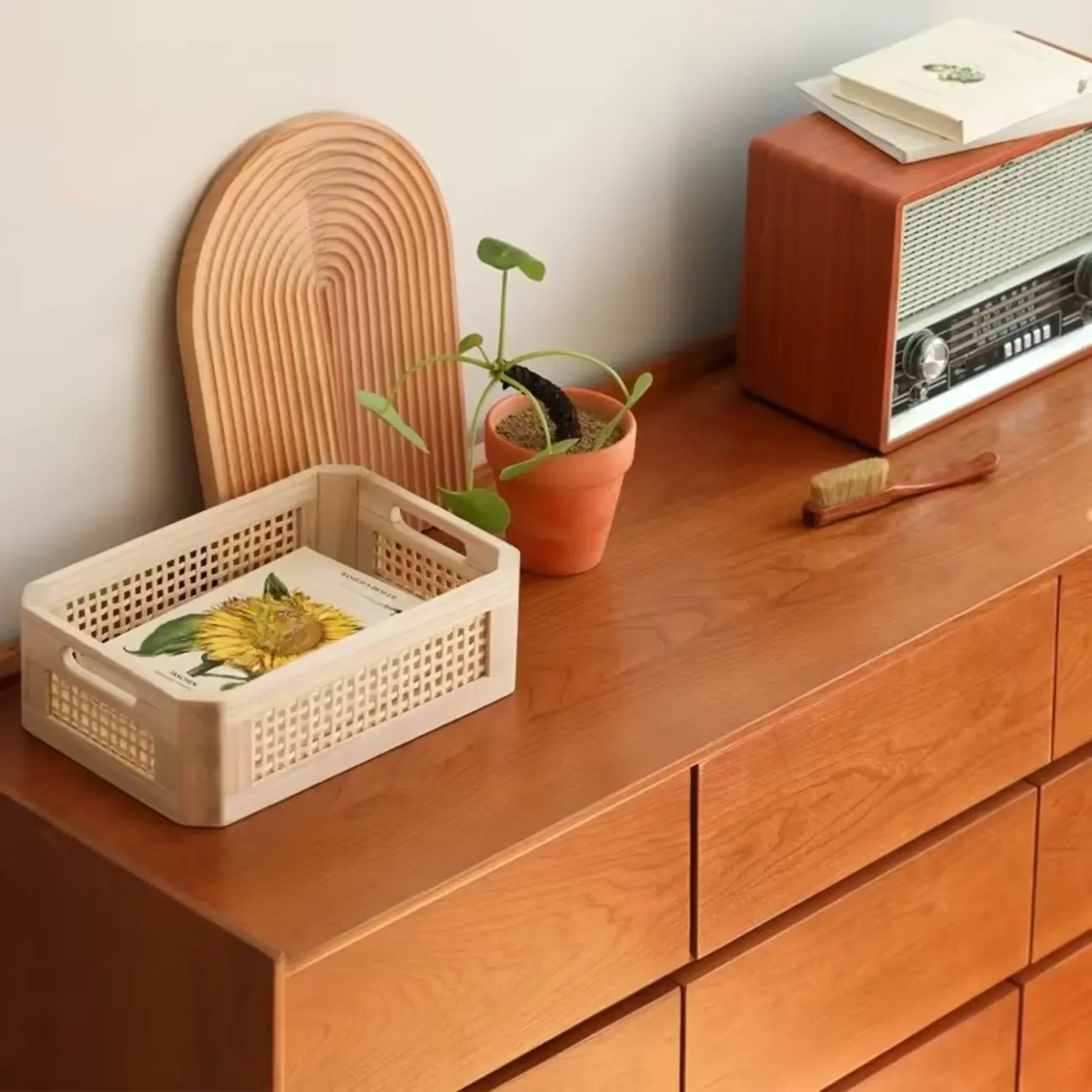 Modern Wood Dresser with Drawers for Bedroom and Restroom Image - 7 | homeyfad