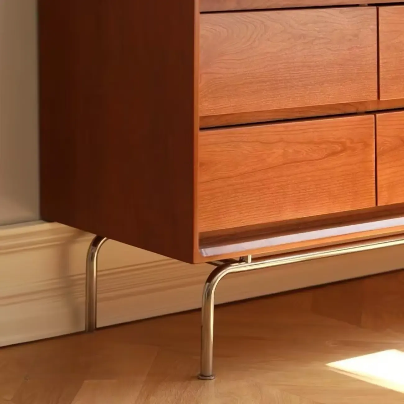 Modern Wood Dresser with Drawers for Bedroom and Restroom Image - 8