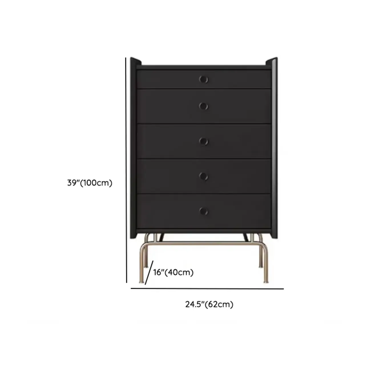 Modern Wood Dresser with Drawers for Bedroom and Restroom #size