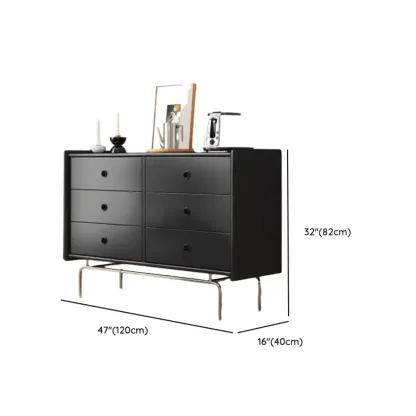 Modern Wood Dresser with Drawers for Bedroom and Restroom Image - 11