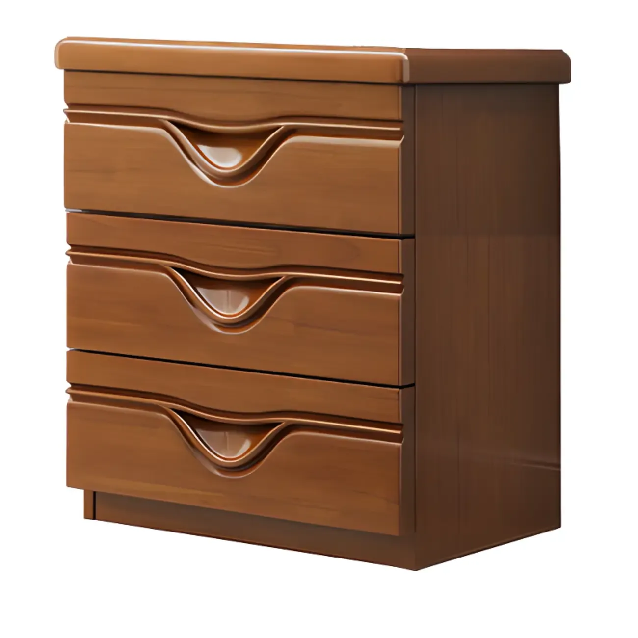 Modern Wood Dressers in Brown Finish Image - 2