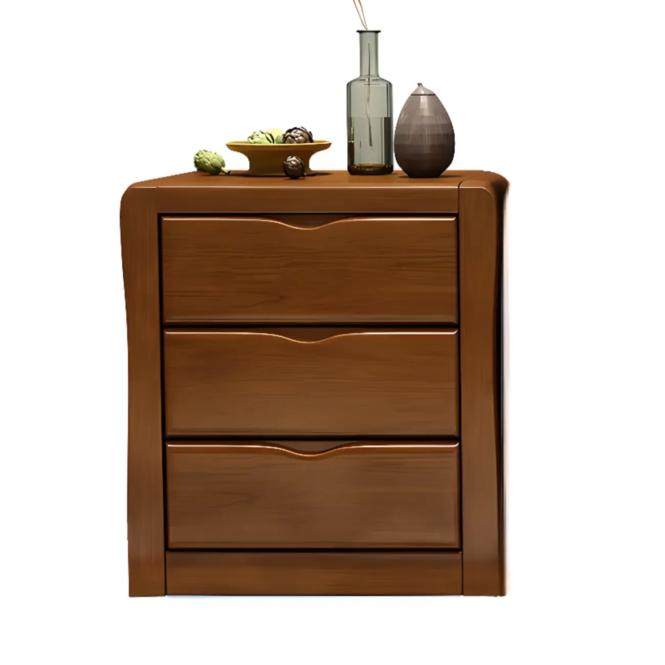 Modern Wood Dressers in Brown Finish Image - 3