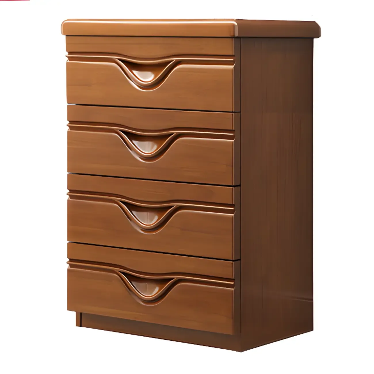 Modern Wood Dressers in Brown Finish Image - 5