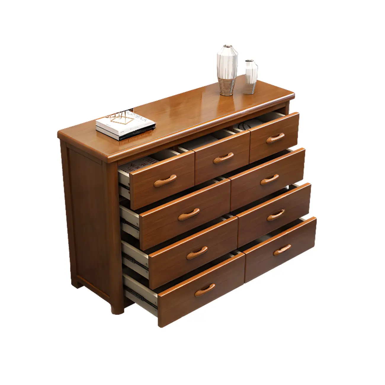 Modern Wood Dressers in Brown Finish Image - 10 | homeyfad