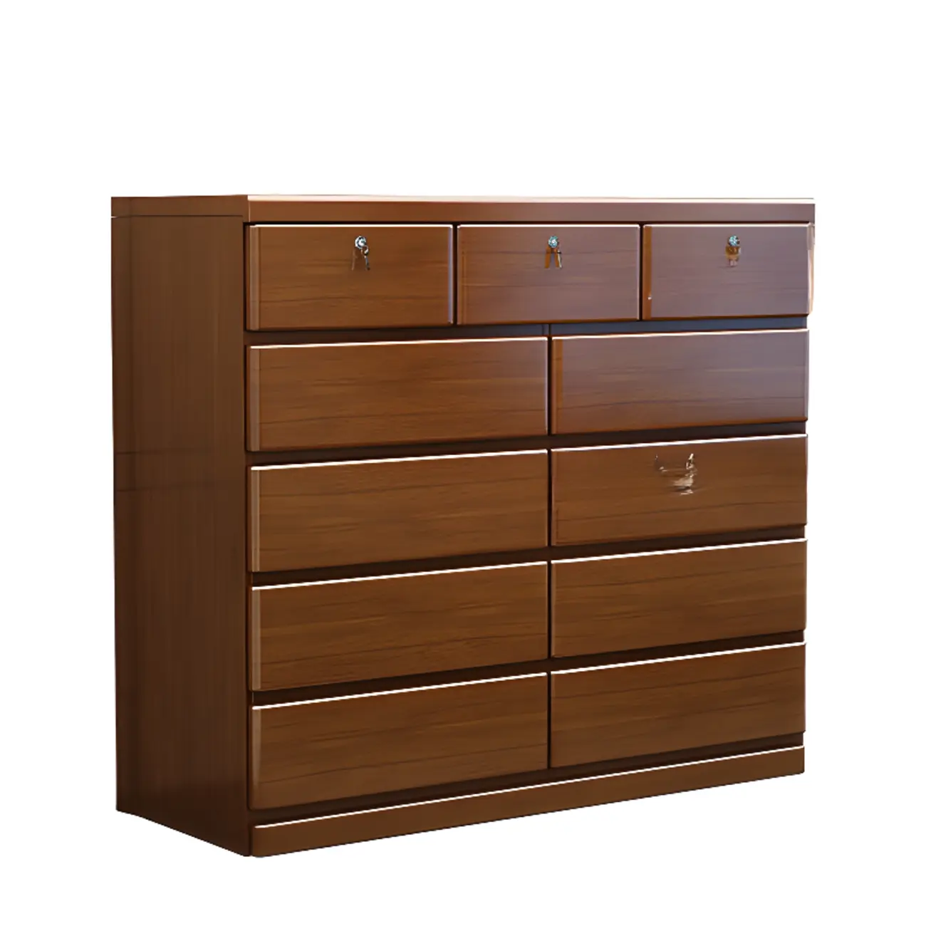 Modern Wood Dressers in Brown Finish Image - 11 | homeyfad