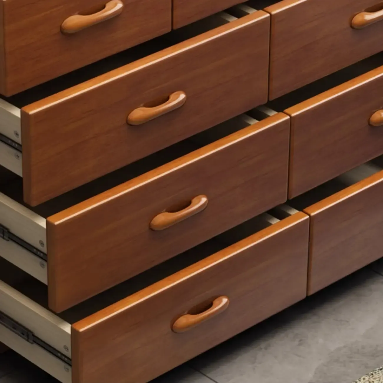 Modern Wood Dressers in Brown Finish Image - 16