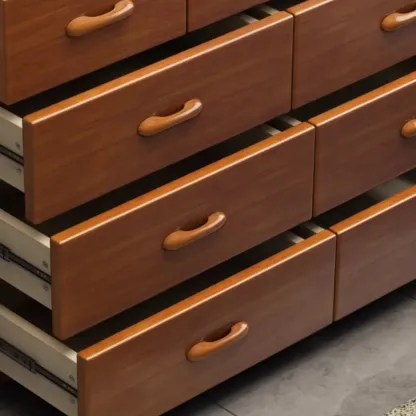 Modern Wood Dressers in Brown Finish Image - 16