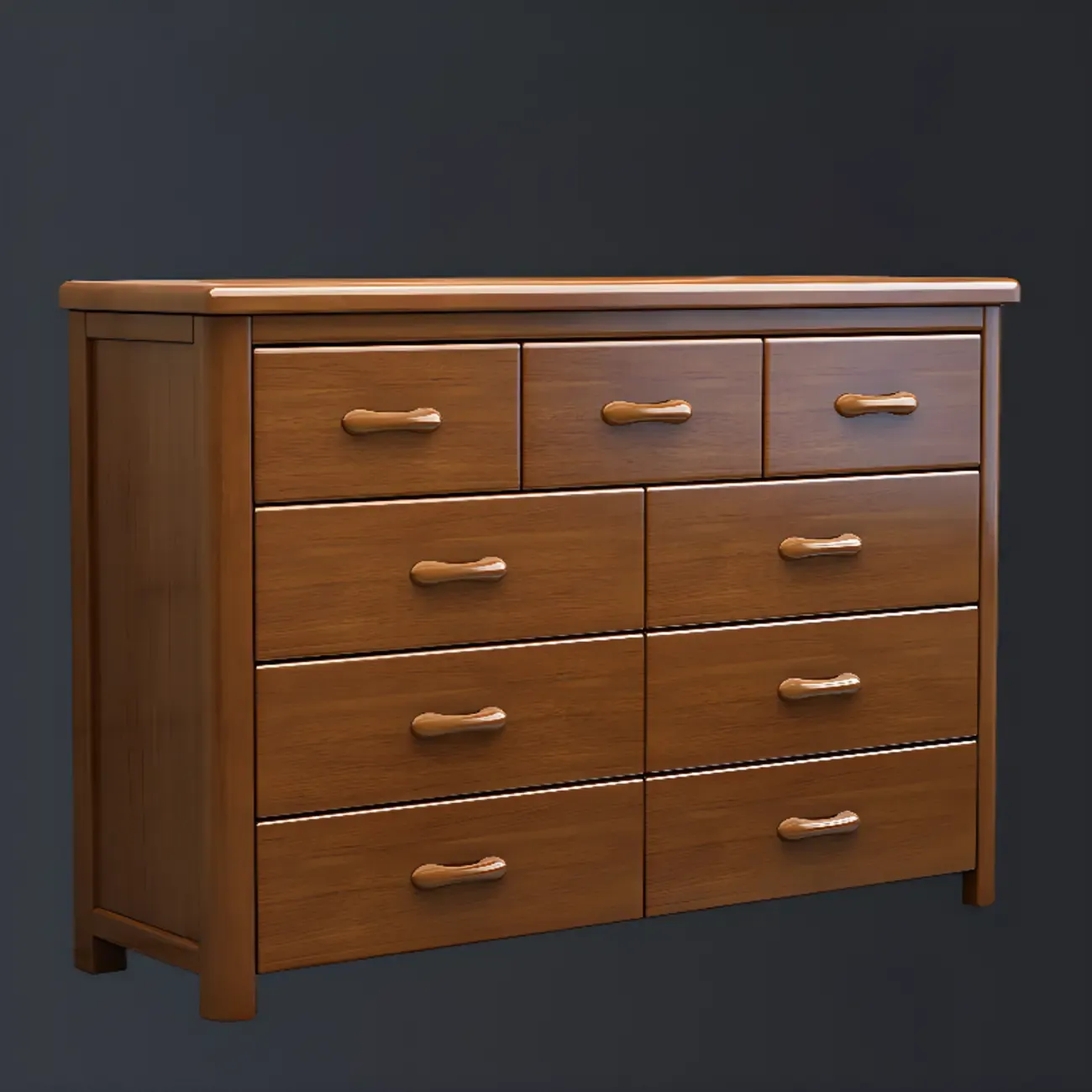 Modern Wood Dressers in Brown Finish Image - 18