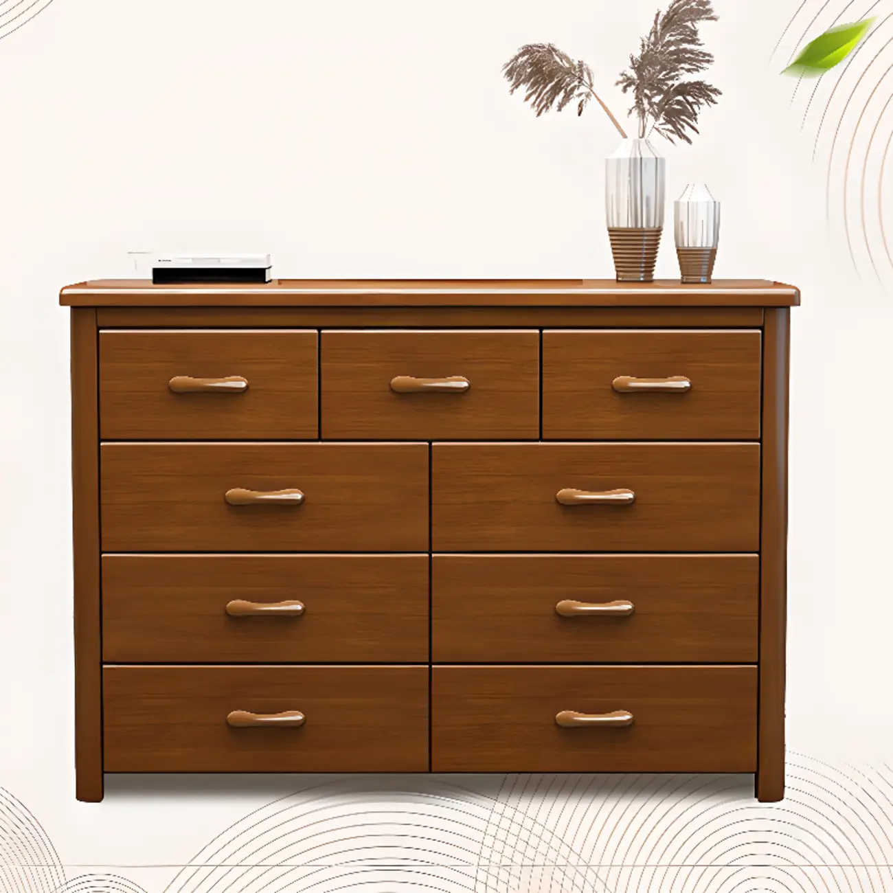 Modern Wood Dressers in Brown Finish Image - 19 | homeyfad