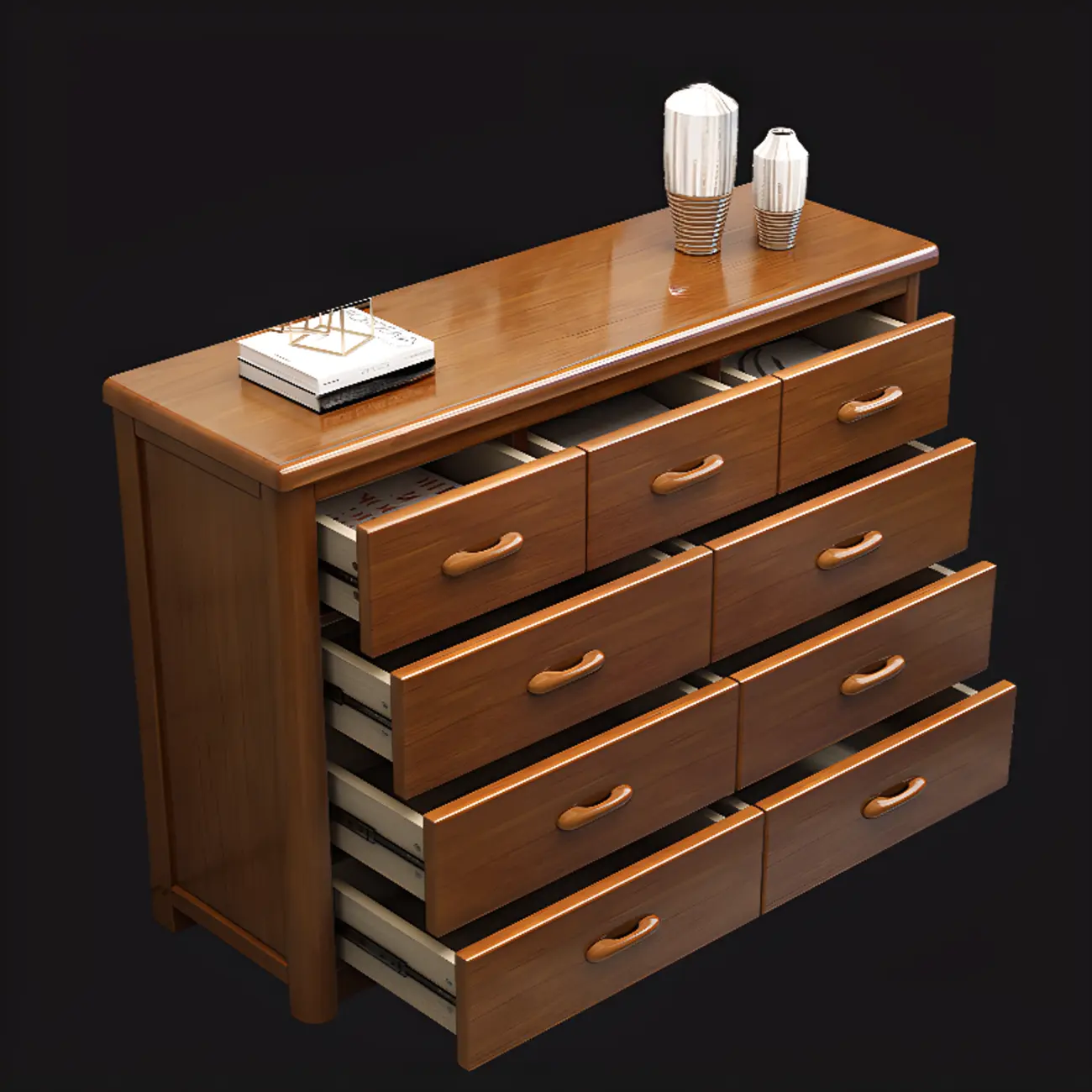 Modern Wood Dressers in Brown Finish Image - 20 | homeyfad