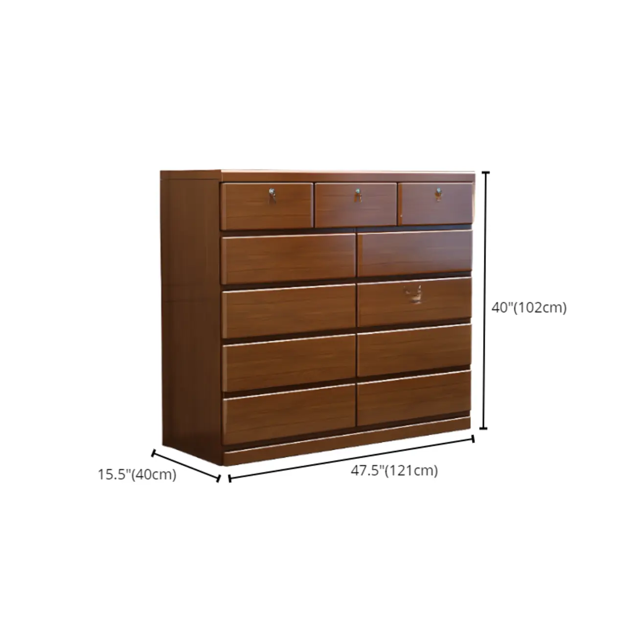 Modern Wood Dressers in Brown Finish Image - 29 | homeyfad