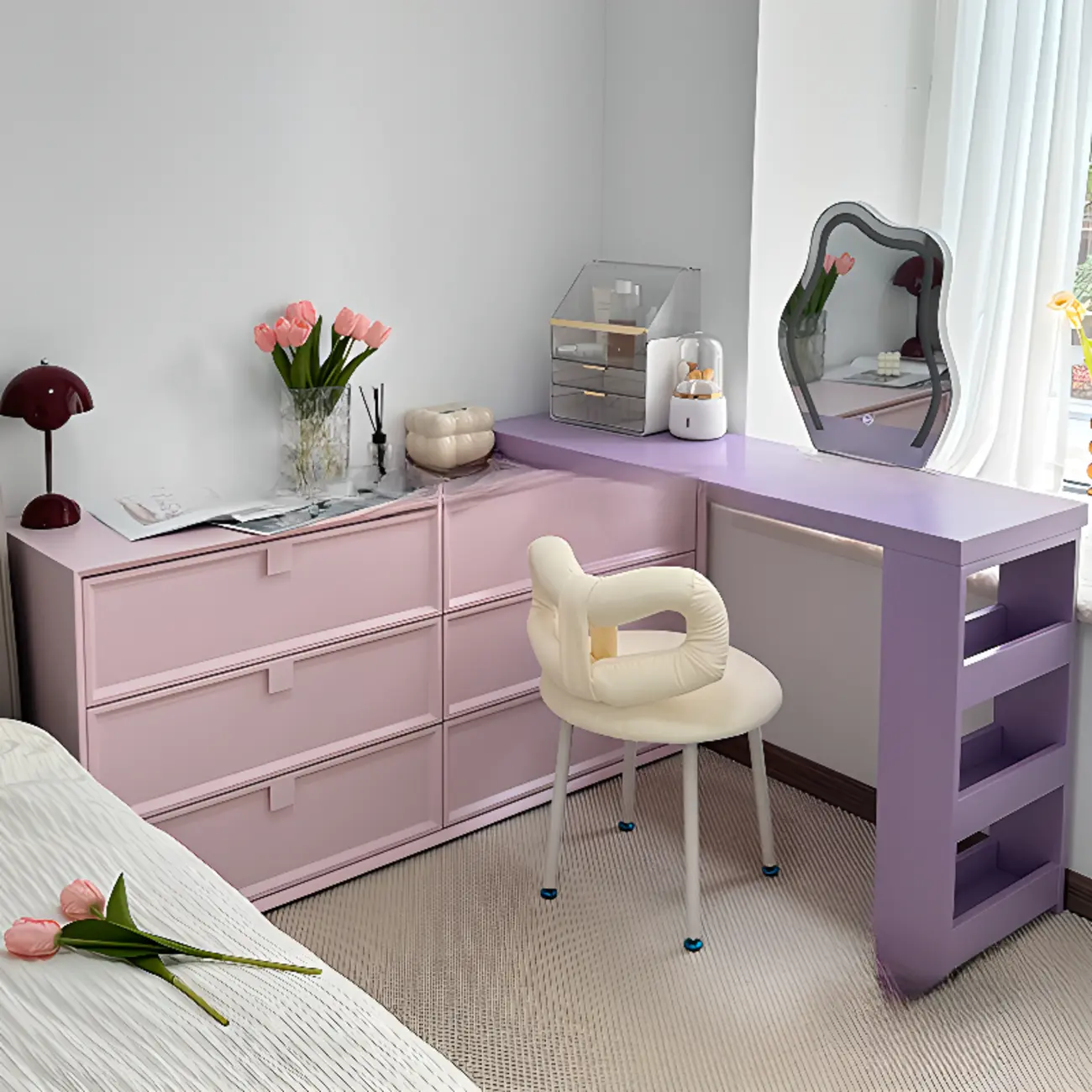 Modern Wood Dressers in Blue Color for Bedroom Image - 5 | homeyfad