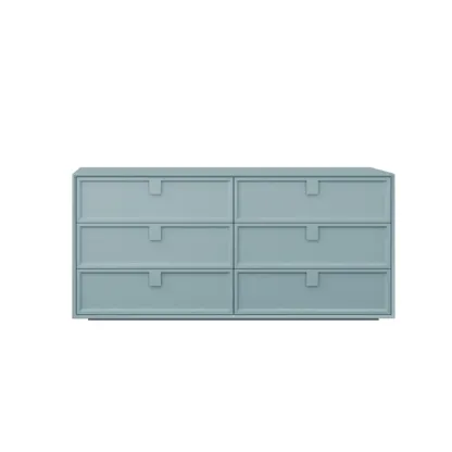 Modern Wood Dressers in Blue Color for Bedroom Image - 6