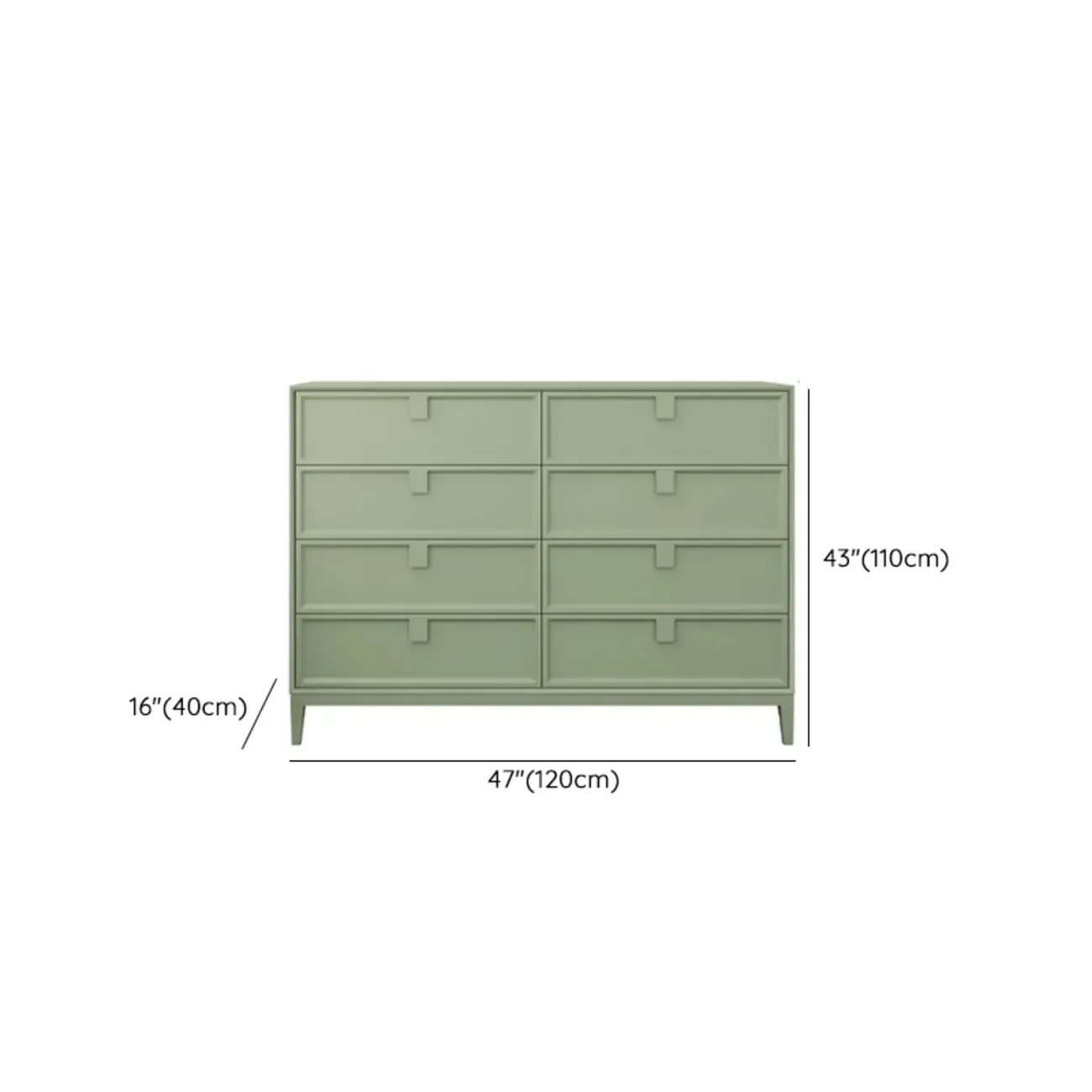 Modern Wood Dressers in Blue Color for Bedroom Image - 22