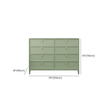 Modern Wood Dressers in Blue Color for Bedroom Image - 24