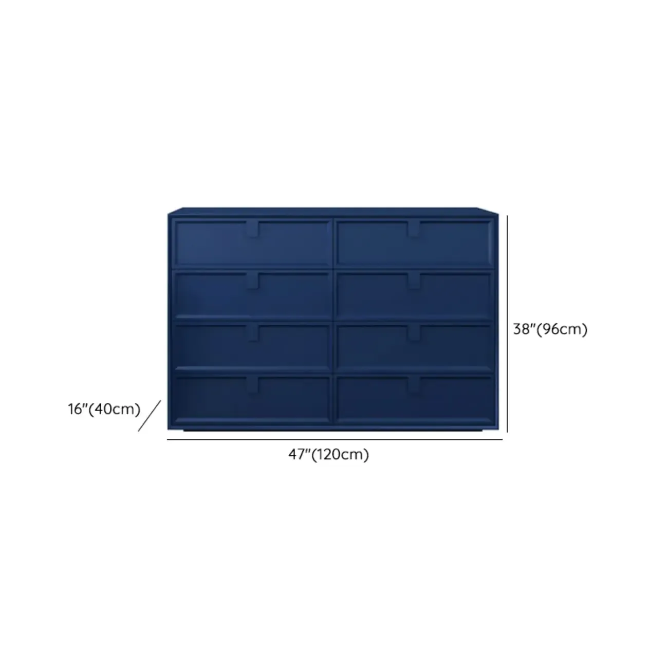 Modern Wood Dressers in Blue Color for Bedroom Image - 27