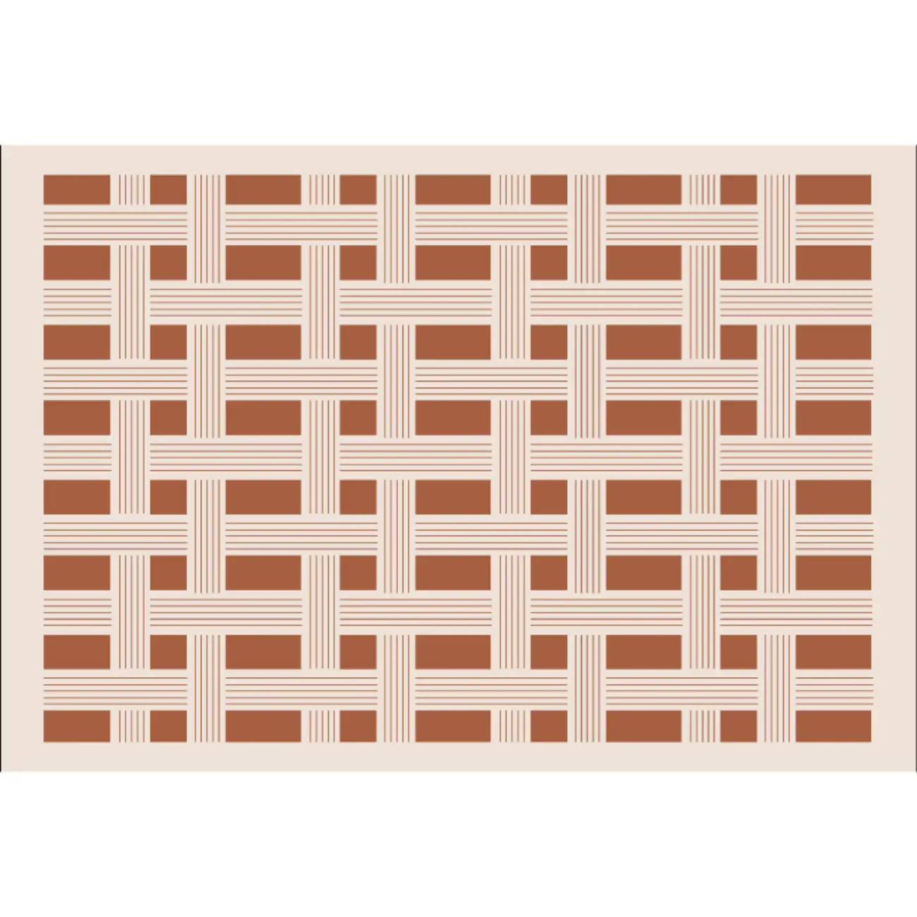 Modern Blend Indoor Checkered Rectangle Area Rug Image - 3 | homeyfad