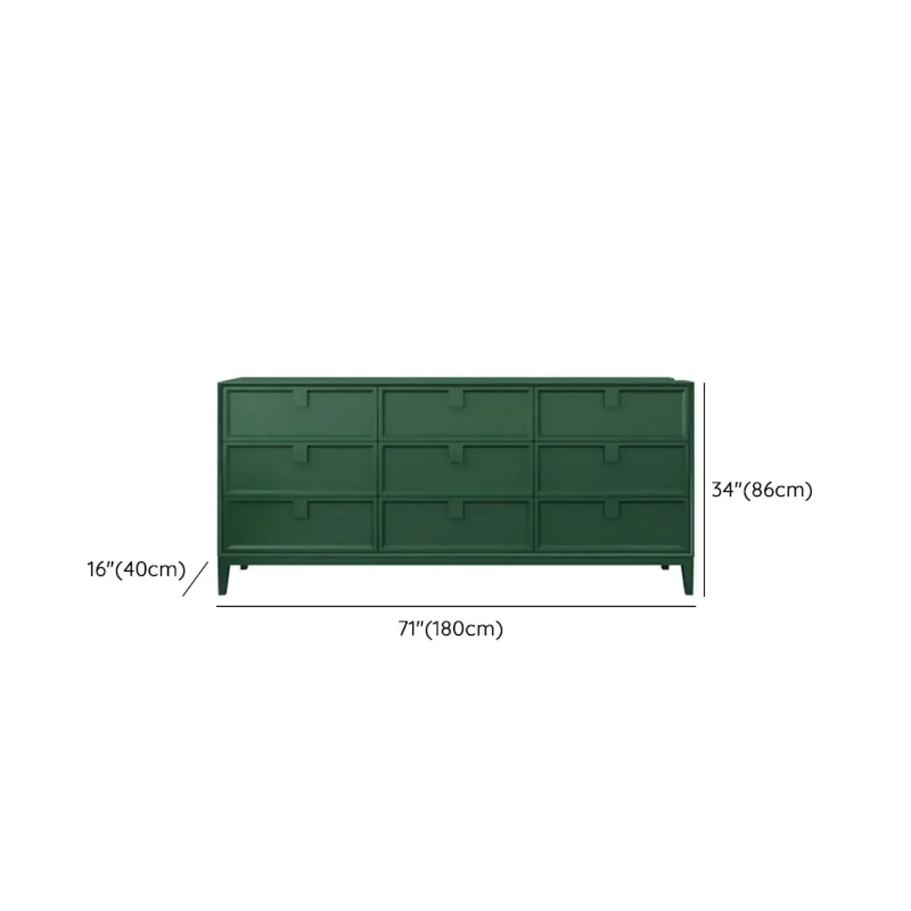 Modern Wood Dressers in Blue Color for Bedroom Image - 32