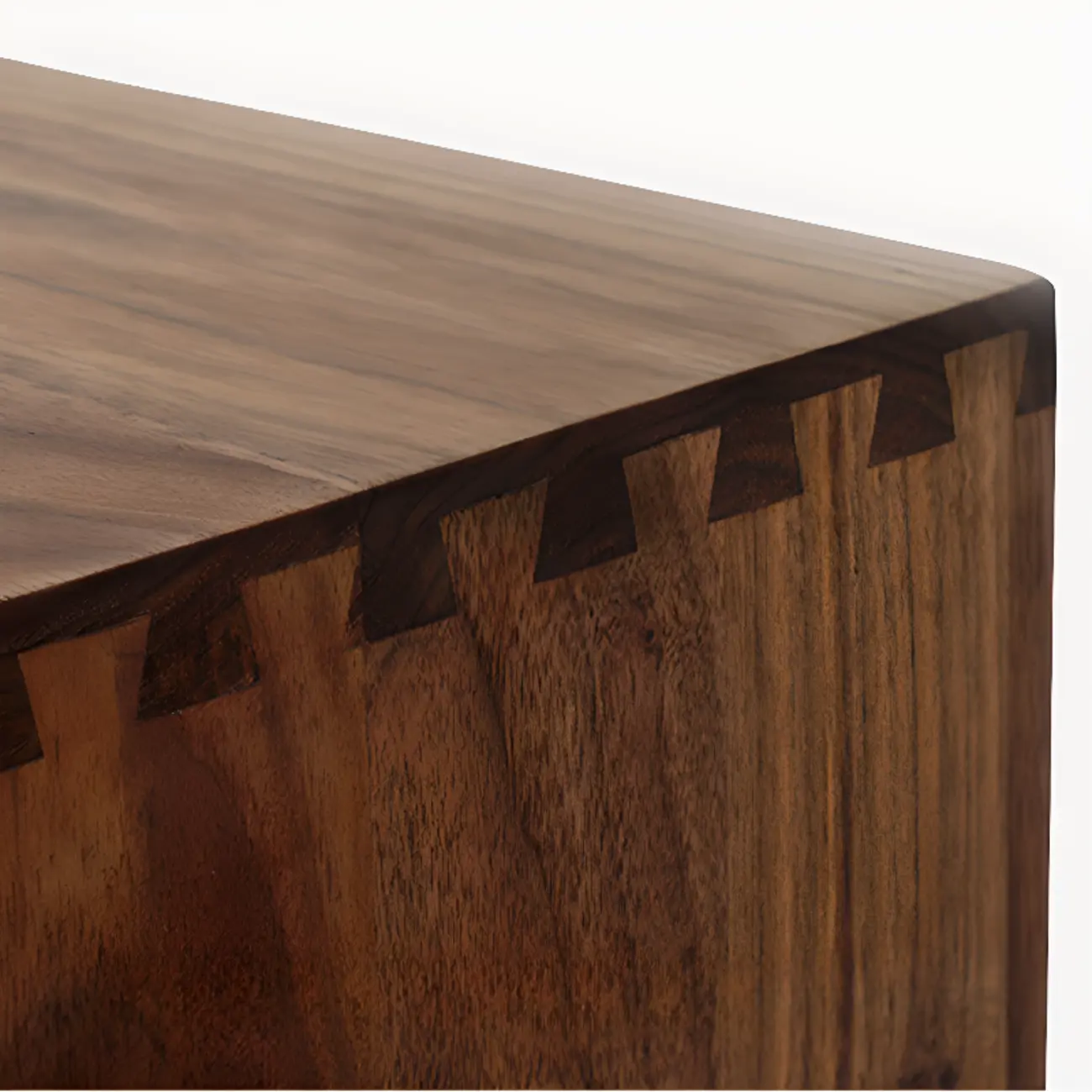 Elegant Cherry Wood 5-Drawer Dresser for Bedroom Image - 5 | homeyfad