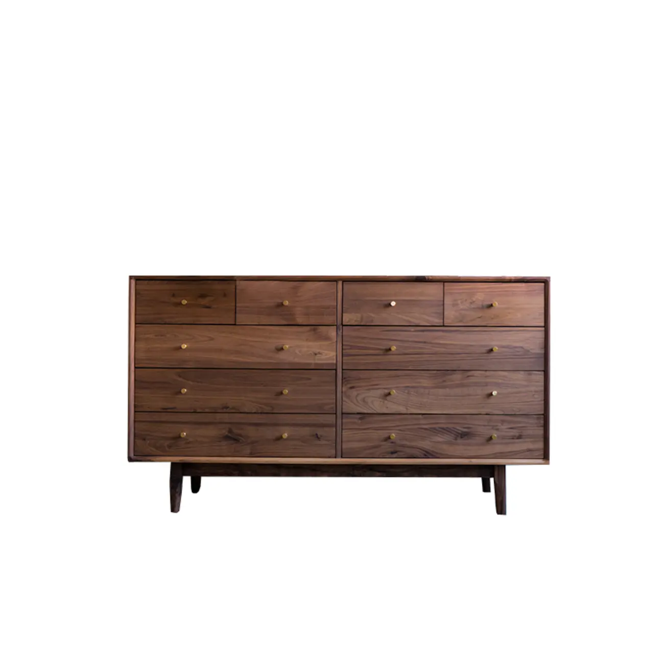 Elegant Cherry Wood 5-Drawer Dresser for Bedroom Image - 7 | homeyfad
