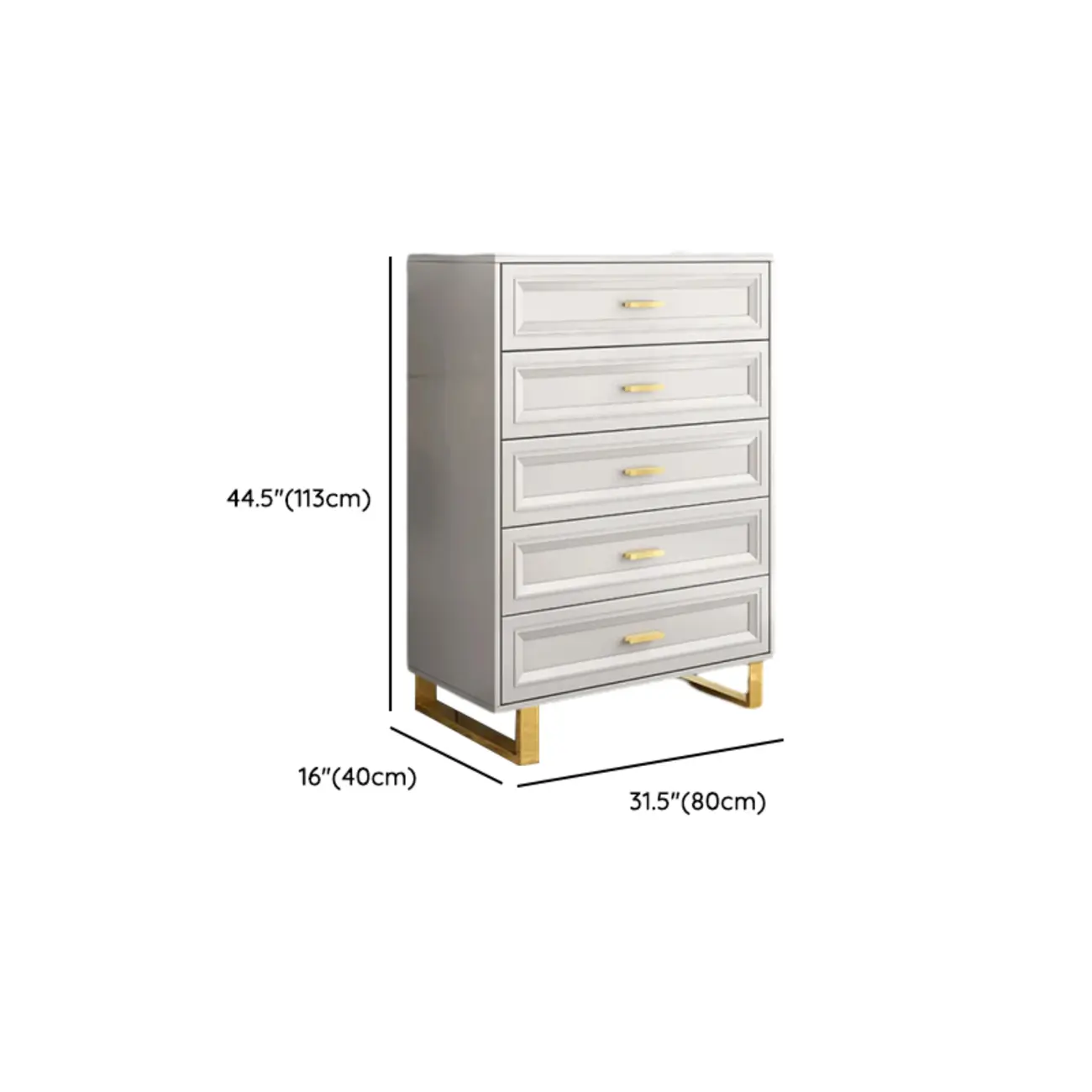 All-match Glam Grey Wood Dressers with Drawers Image - 13 | homeyfad