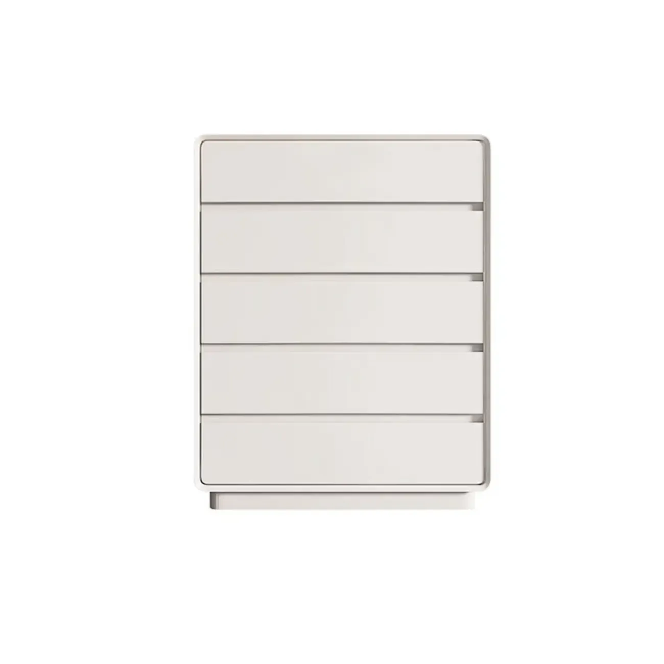 Modern White Wood Dresser with Multiple Drawers Image - 10