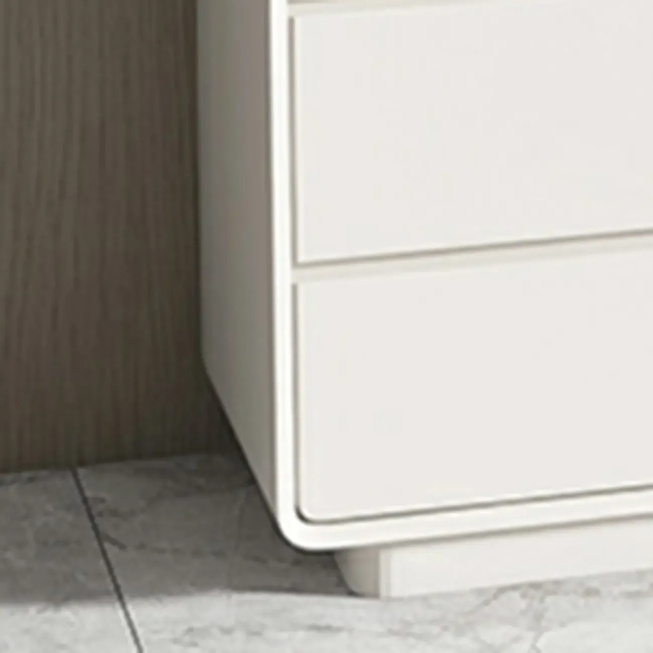 Modern White Wood Dresser with Multiple Drawers Image - 22