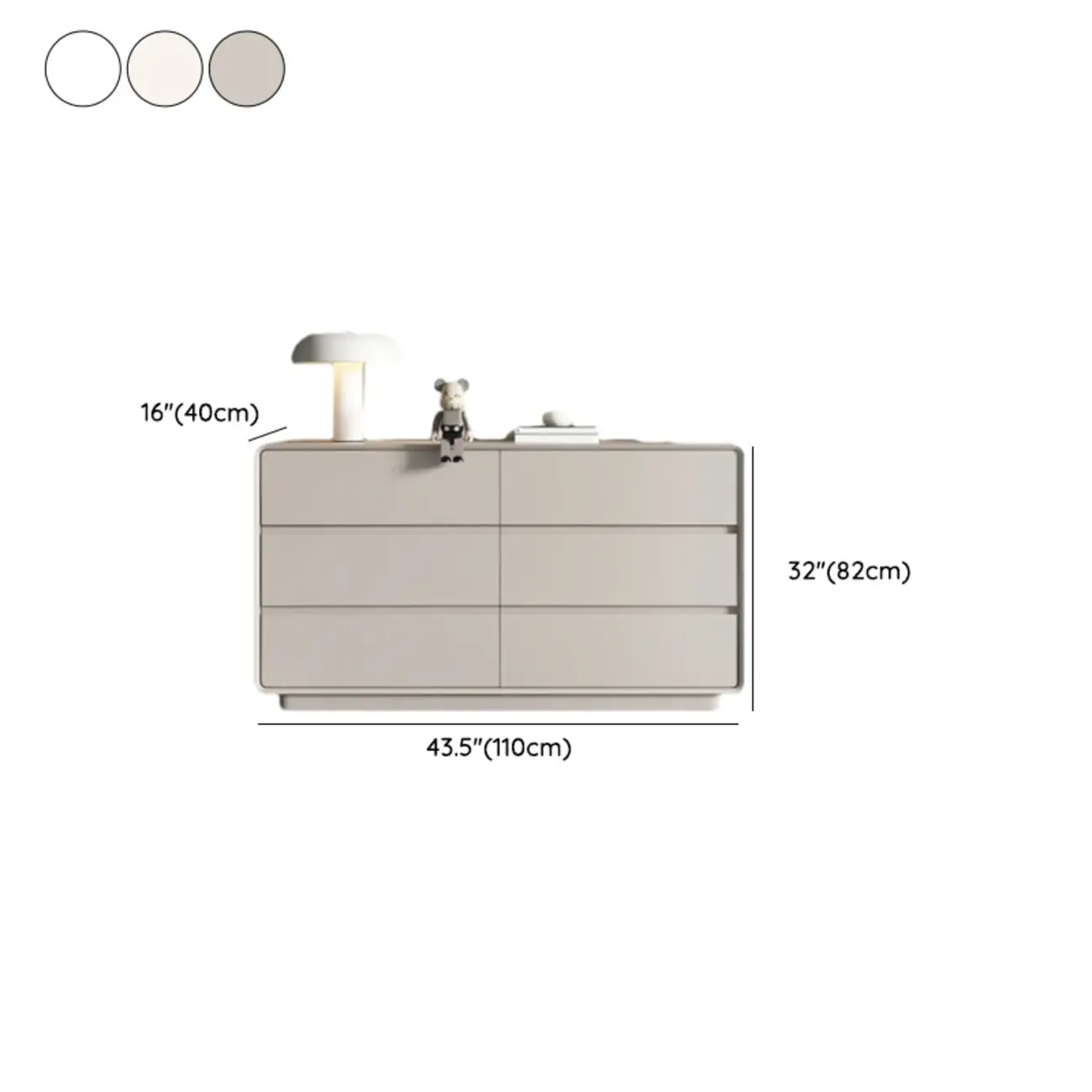 Modern White Wood Dresser with Multiple Drawers Image - 27
