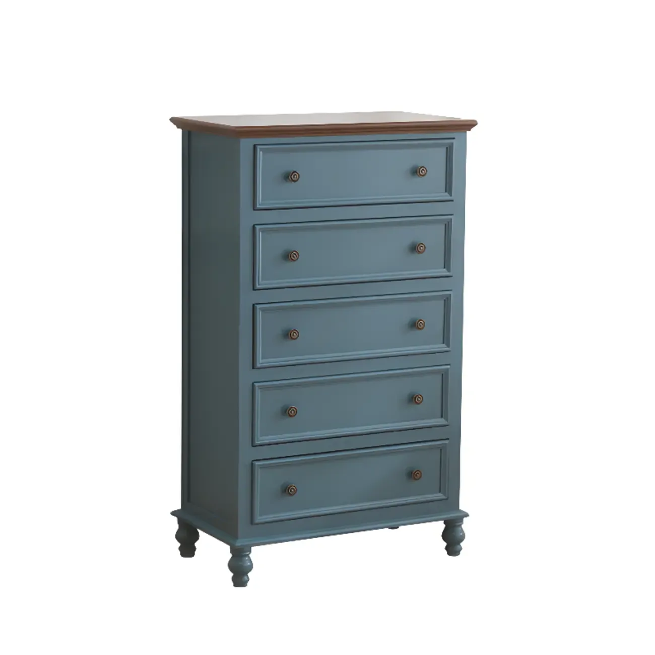 Traditional White Wood Chest with 9-Drawers for Bedroom Image - 10
